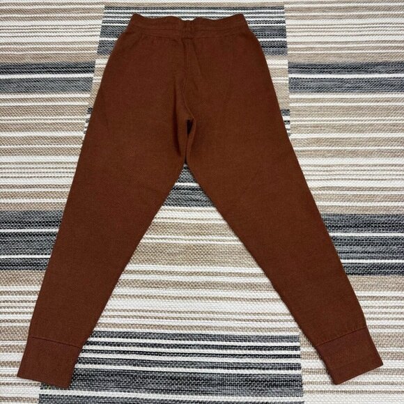 Varley True Knit Kent Lounge Pant Cuffed Hem Tosh Sweatpants Brown 27.5 Size S - Picture 3 of 16